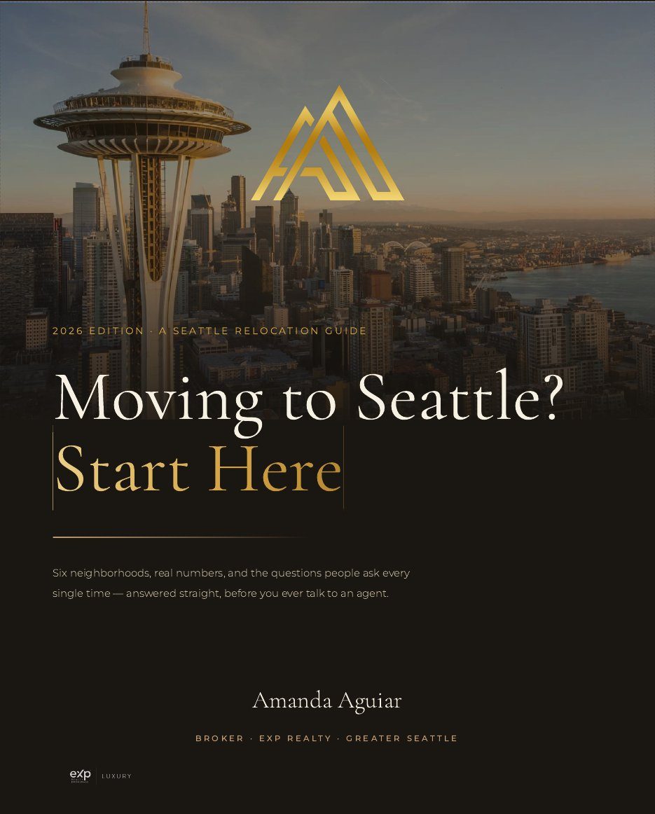 Cover of the Moving to Seattle? Start Here guide, 2026 edition
